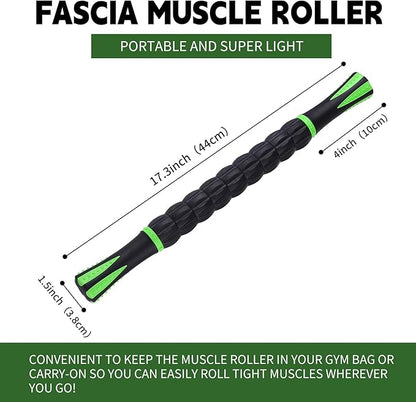 Massage Roller Stick,Muscle Roller Stick for Athletes,Liposuction Massage Roller for Lymphatic Drainage, for Relief Muscle Soreness, Trigger Points, Help Runner Legs, Back Recovery by INSCOOL