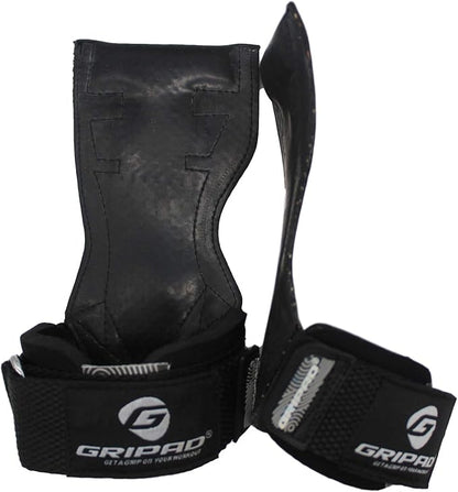 Gripad PRO Weight Lifting Gloves | Heavy Duty Straps | Alternative Power Lifting Hooks | Best for Deadlifts | Adjustable Neoprene Padded Wrist Wraps Support Bodybuilding