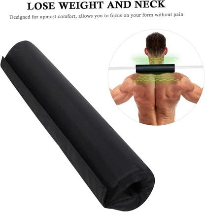 2pcs Thick Barbell Pad Squat Bar Cushion with High Density Neck and Shoulder Protection for Weightlifting Squats Lunges Hip Thrusts Slip Grip Covers