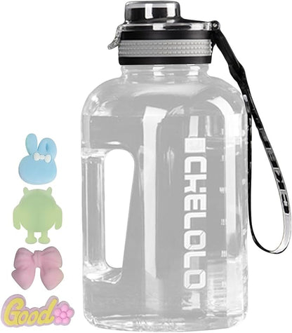 75 Oz Gym Water Bottle, Bpa Free Clear Plastic Water Bottle with Time Marker,Wide Mouth Reusable Large Plastic Water Bottles for Gym Home Hiking Outdoors Workout Camping Sports Travel