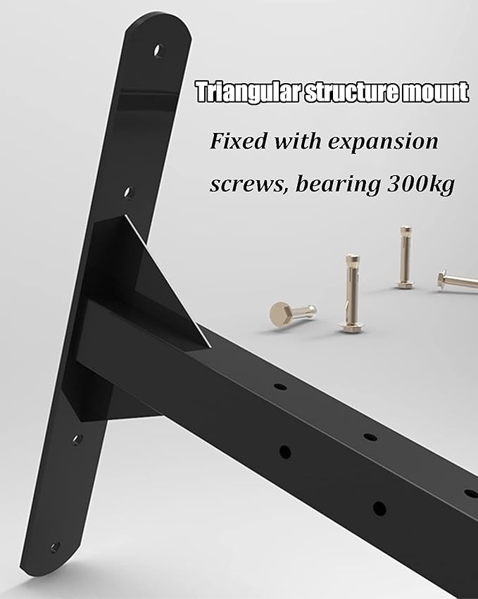 Pull Up Bar Wall-Mounted Pull-Up Bar, Home Gym Fitness Equipment, Adjustable Height Horizontal Bar (120X42Cm)