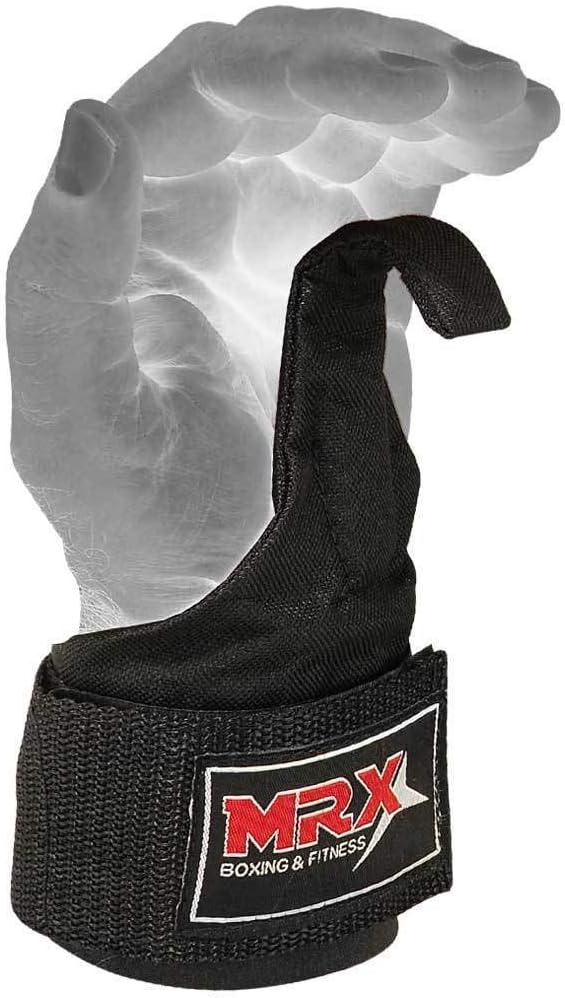 MRX Power Weight Lifting Straps Wrist Support Heavyduty Gym Training Bandage Cordura Hook Deadlifting Wraps