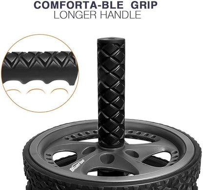 BLUERISE Ab Roller Wheel 2 Types Ab Roller No Noise Ab Wheel Easy to Assemble Home Workout Equipment Portable Abs Workout Equipment for Home