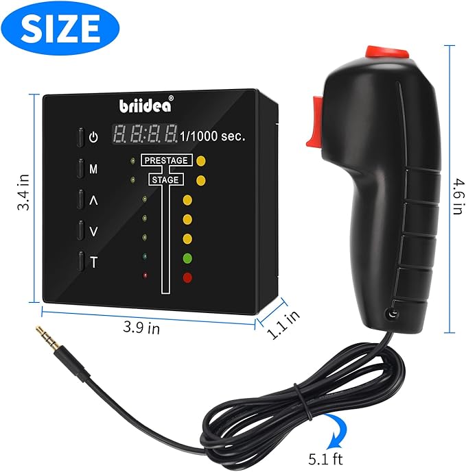 Handheld Practice Device with Wired Thumb Trigger Included, Perfect Your Launch Skills and Reaction Time, Customizable Training Modes, Lightweight and Portable