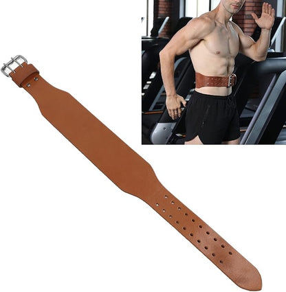 Weight Lifting Belt, Leather Weight Lifting Belt for Men Gym Weight Belt Lumbar Back Support Powerlifting Weightlifting Heavy Duty Workout Training Strength Training Equipment
