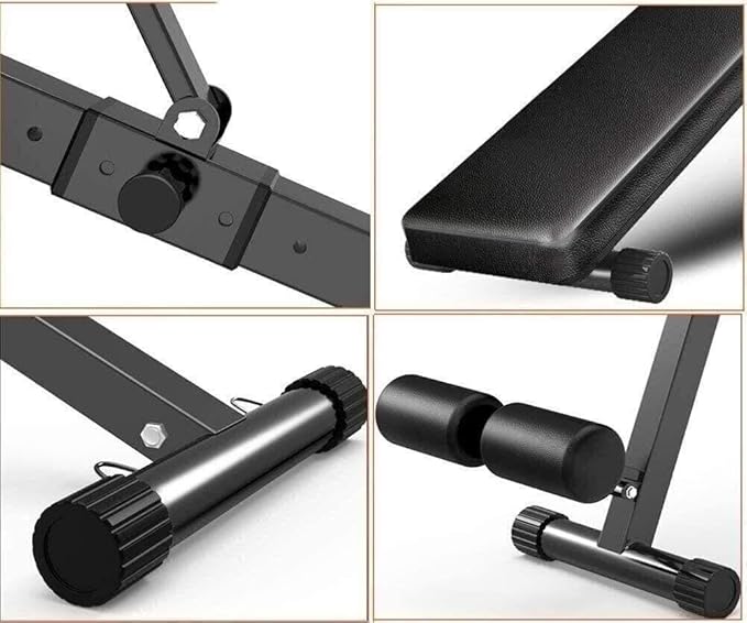 Adjustable Utility Bench for Home Gym, Foldable Sit-Up Bench, Full Body Workout Weight Bench, Flat/Incline/Decline Positions