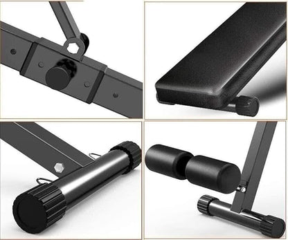 Adjustable Utility Bench for Home Gym, Foldable Sit-Up Bench, Full Body Workout Weight Bench, Flat/Incline/Decline Positions