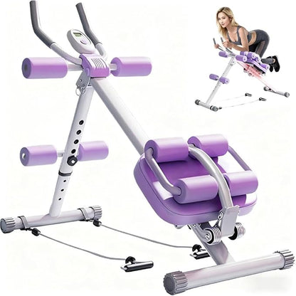 Ab Workout Equipment,6 in 1 Workout Equipment,Home Gym Equipment,Fitness equipment, Foldable, Knee Protection, Pulling the rope,WorkoutFor Stomach Workout,For Women/Men(350LB)