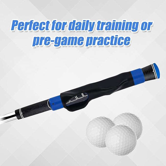 Golf Club Grip Trainer, Right Hand Lightweight Swing Trainer Golf Training Aid with Anti-Slip Wrist Support Accessories for Correct Hand Position & Grasp