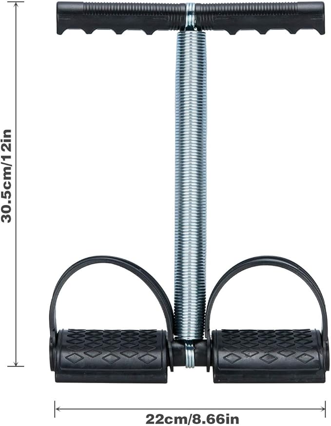 Elastic Sit Up Pull Rope Pedal Resistance Band Powerful Spring Drawstring Tummy Trimmer Equipment Portable Home Gym with Elastic Bodybuilding Fitness Slimming Training Exercise Bands