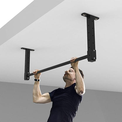 Pull Up Bar Wall-Mounted Pull-Up Bar, Home Gym Fitness Equipment, Adjustable Height Horizontal Bar (98X42Cm)