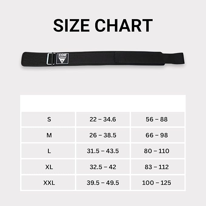 Self-Locking Weight Lifting Belt for Men & Women – Premium Nylon Weightlifting Belt for Deadlift, Squat, Cross Training & Gym Workout – Adjustable Fitness Back Support Gym Belt