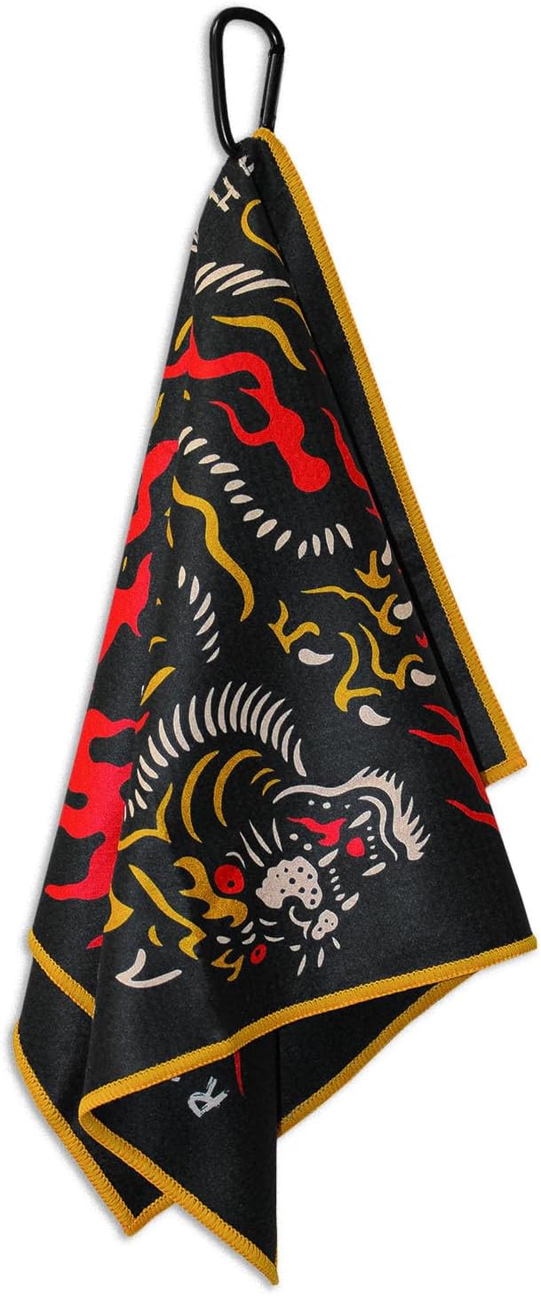 RokFit Gym & Golf Towel – Multi-Use, Quick-Dry, Durable Utility Towel with Bold Graphic and Carabiner Clip (Remember Why You Started)