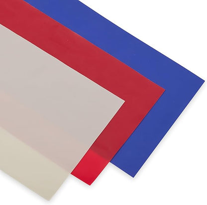 Champion Flat Resistance Bands (Pack of 3, Grey/Red/Blue), Light/Medium/Heavy, Rubber + Latex Exercise Bands, Odor-Free, for Strength Training, Physical Therapy & Gym Workout, Includes Exercise Guide