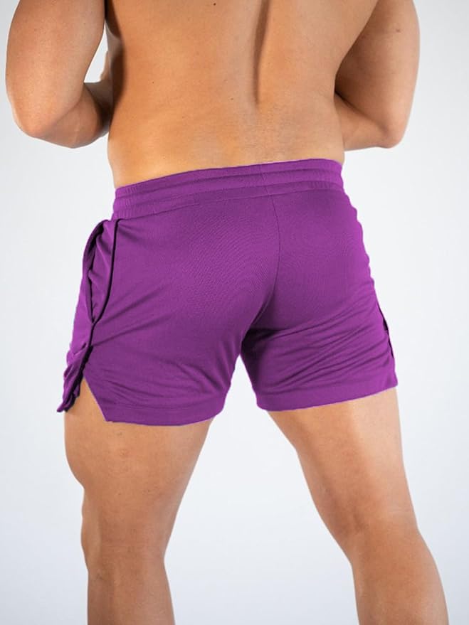 Surenow Mens Running Gym Shorts 3 Inch Breathable Lightweight Athletic Sport Shorts Training Workout Shorts with Pockets