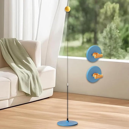 Boxing Reaction Ball Speed Ball Adjustable Height Rebounder Device with Stand Self Training Equipment Boxing Reflex Ball, Blue