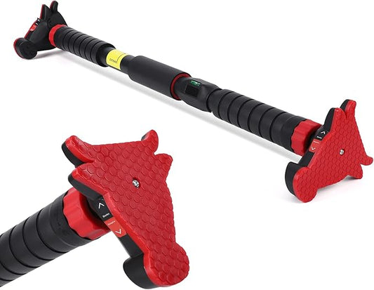 Pull Up Bar for Doorway with Level Meter, Heavy Duty Home Exercise Door Frame Pull Up Bar, Adjustable Strength Training Bar, No Screw Installation Needed, 440 LBS