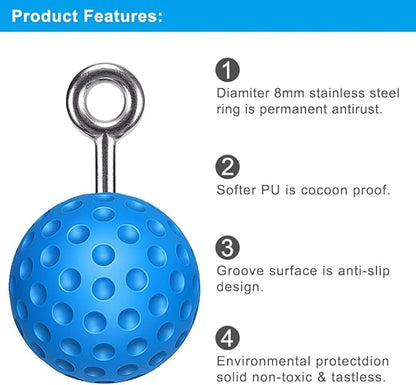 SELEWARE Non-Slip Pull Up Power Balls, Rock Climbing Grips for Strength Training, Forearm and Hand Exerciser for Chin Up Bar, Kettlebell, Barbell, Resistance Band Handles, Home Gym Workout Equipment