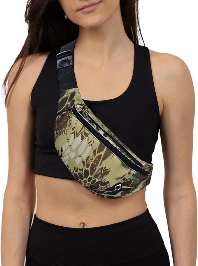 Fanny Pack for Men Women, Waterproof Sports Waist Bag Pack, Belt Bag for Travel Hiking Running