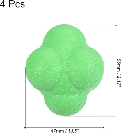 PATIKIL Bounce Reaction Balls Coordination Training Ball, Agility Trainer TPR High Difficulty for Speed Reflex