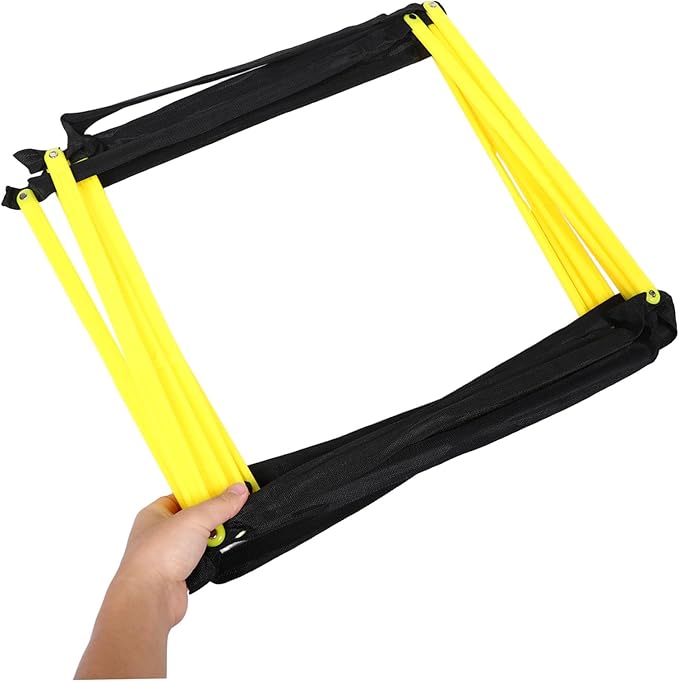 PartyKindom Portable Agility Ladder with Material for Soccer and Football Speed Training Footwork Ladder for Outdoor Agility Drills Compact Foldable Design for Athletes Coordination Exercises