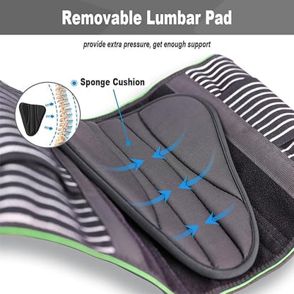 YAHA Back Brace for Lower Back Pain Relief for Women/Men with Lumbar Pad, Back Support Belt with 7 Stays for Heavy Lifting, Sedentariness, Breathable Lumbar Support for Herniated Disc, Sciatica - XXL