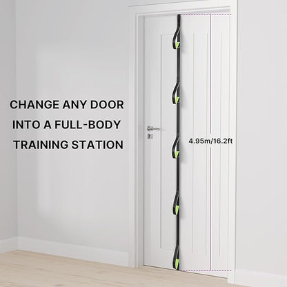 Manificent Door Anchor for Resistance Bands, Heavy Duty Padded Door Anchor System Door Hook, Must-Have Workout Exercise Bands Attachment Compatible for Loop Bands, Resistance Tube