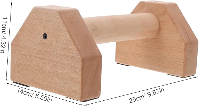 2pcs Ergonomic Pushup Handles Strength Training Stands Wooden Pushup Bar Abdominal Trainer
