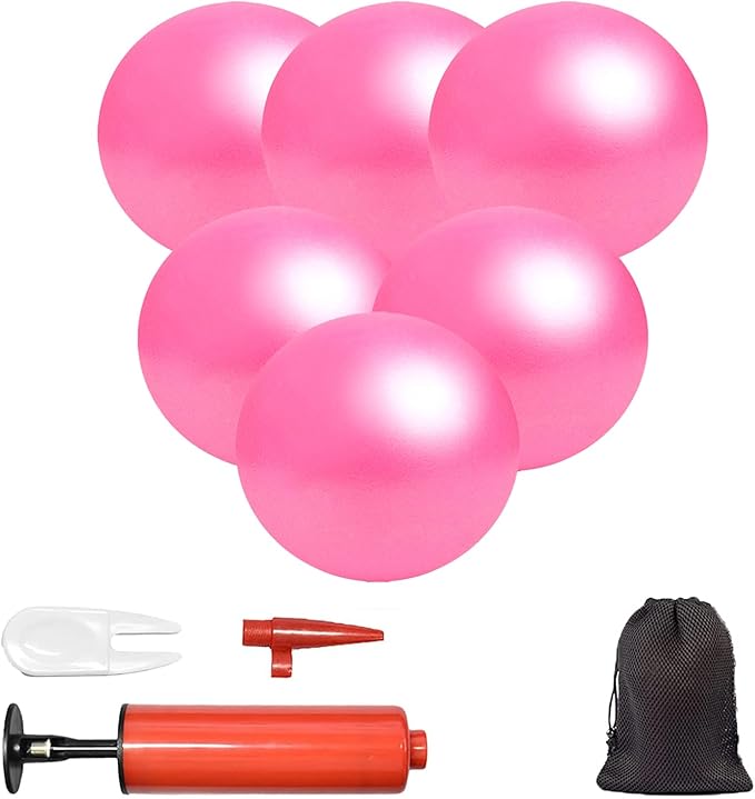 Mini Yoga Balls 9 Inch Exercise Pilates Therapy Balance Micropore Ball Barre Equipment for Home Stability Training Physical Core Training