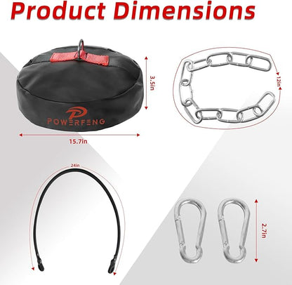 Double End Heavy Bag Anchor：Heavy-Duty Floor Anchor for Boxing Bags - Punching Bag Stand Weight Boxing Accessories Core Training Weight Bag for Gym Home