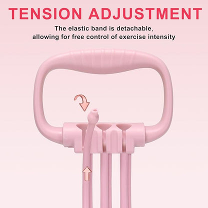 Figure 8 Resistance Band for Women 15-90LBS, Adjustable Resistance Bands with Handles for Arm Back Exercise, 6 Fitness Elastic Rope, Stretch Bands for Yoga, Pilates, Strength Training