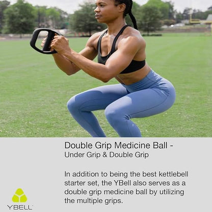 TRX YBell Neo Series 3-in-1 Kettlebell, Dumbbell and Push Up Bar Workout Equipment | Commercial Grade Neoprene Coated Surface | Perfect for Strength Training & Conditioning Workouts | Bundle