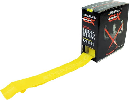 THERABAND CLX Resistance Band with Loops, Fitness Band for Home Exercise and Full Body Workouts, Portable Gym Equipment