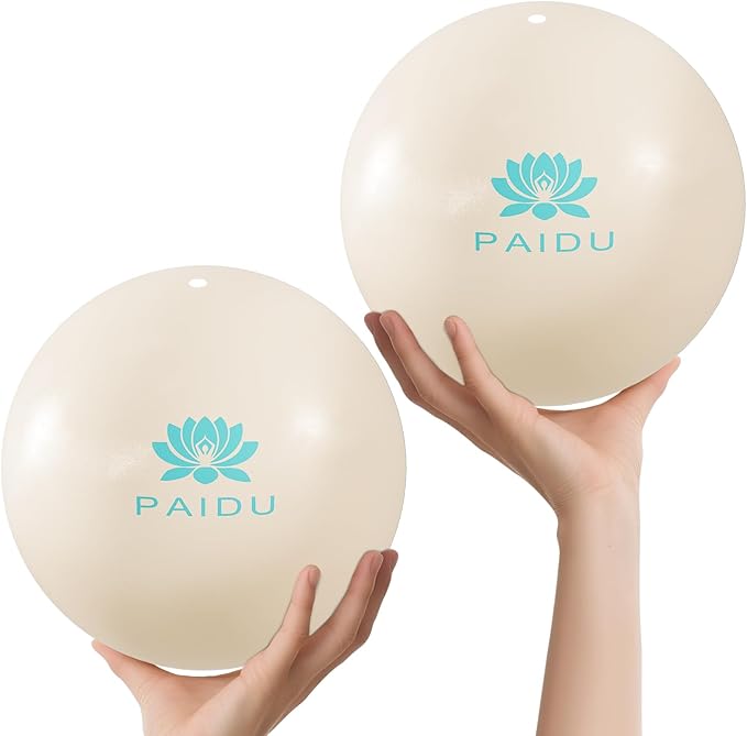 Pilates Ball 10-inch Core, Anti-Explosion and Anti-Slip Mini Yoga Balls, Suitable for Pilates, Yoga, Core Training, Physical Therapy, Balance, Stability, Stretching Exercises