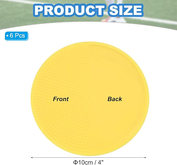 PATIKIL Spot Markers, Non-Slip Floor Dots Agility Markers Flat Field Cones Poly Dot