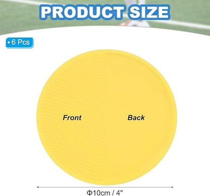 PATIKIL Spot Markers, Non-Slip Floor Dots Agility Markers Flat Field Cones Poly Dot