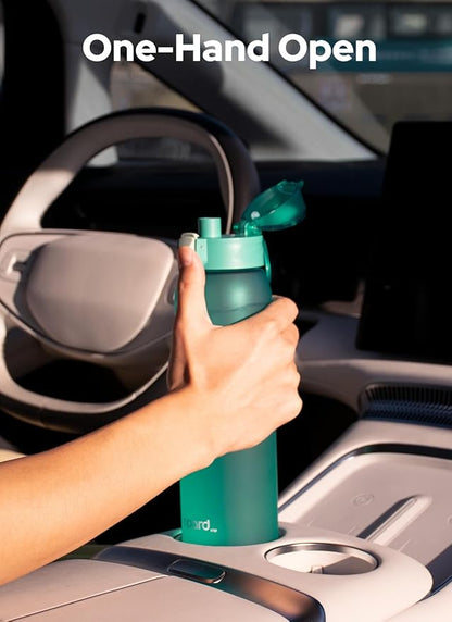 Opard 30oz/32oz Sports Water Bottle with Leak Proof Flip Top Lid BPA Free Tritan Reusable Plastic for Gym and Outdoor, Travel Water Bottle