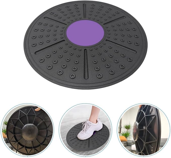 Equilibrium Sense Balance Board with Raised Massage Points Non-slip Stability Trainer Core Workout Fitness Accessory for Home Gym and Physical Therapy