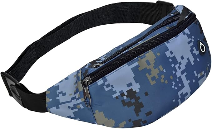Fanny Pack for Men Women, Waterproof Sports Waist Bag Pack, Belt Bag for Travel Hiking Running