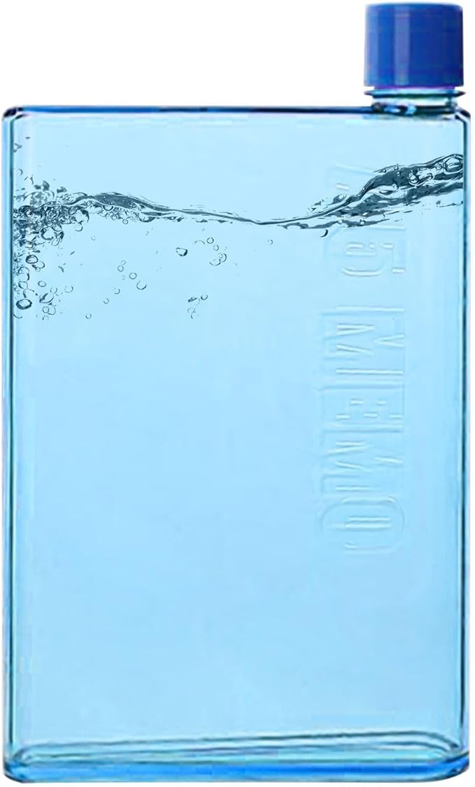 Purse Water Bottle | Portable Flat Water Bottles for Travel - Leak Proof Reusable Paper Pad Water Bottle Sports, Camping, Gym, Fitness, Outdoor