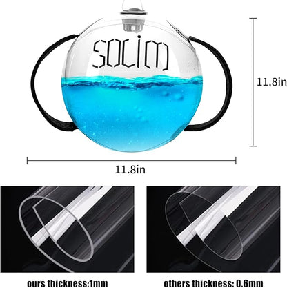 Solim Water Weights Aqua Bag Ball Shape, Workout Sandbag Alternative Strength Training Sand Bag Portable Stability Fitness Equipment Ultimate Core and Balance Training for Home Gym