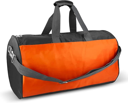 C&F BOGMOST Travel Duffel Bag Large Foldable Waterproof Gym Bag for Gym Beach Swim Bag Men Women Duffle Bags Lightweight Oxford Cloth Sports Bag -Orange