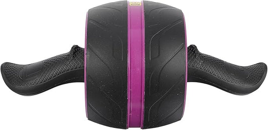 Ab Roller Wheel with Automatic Rebound, Purple Abdominal Trainer Roller for Core Strength, Home Fitness Equipment for Men and Women Exercise and Belly Fat Reduction