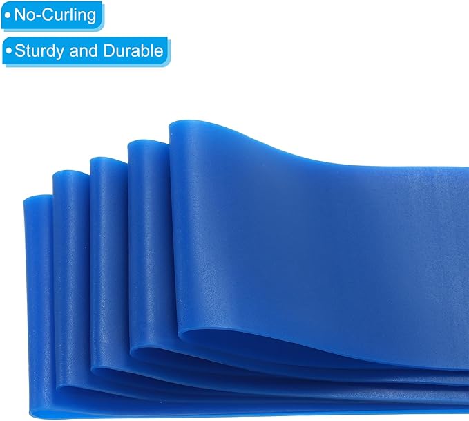 PATIKIL Resistance Bands Set, 5 Pack 10-15 LBS Stretch Workout Bands with Carry Bag for Pilates Yoga Gym Outdoor Exercise, Blue