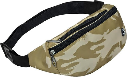 Fanny Pack for Men Women, Waterproof Sports Waist Bag Pack, Belt Bag for Travel Hiking Running