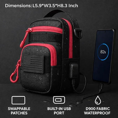 LEPHYON Magnetic Gym Bag Women, Small Gym Bag for women, Crossbody Mini Bags with Strong Magnets, USB Charging Port, Multi-Carry Design, Perfect for Workout, Best Gift for Fitness Lover