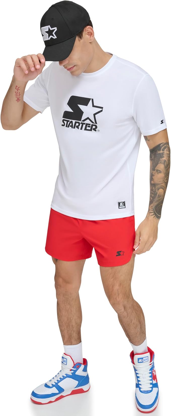 Starter Men's Quick Dry Short Sleeve Lightweight UPF Active Top