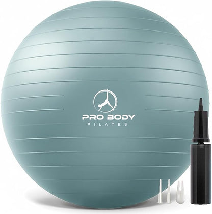ProBody Pilates Yoga Ball - Exercise Balls, Various Sizes, for Stability, Pregnancy, Workout & Physical Therapy