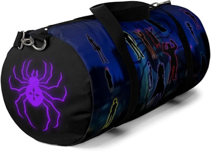 Anime Gym Bag for Women Men - Large Capacity Waterproof Workout Fitness Travel Sports Bags Fashion Street Camping ExpandaCLe Carry On Duffle Bag For Couple (Spder Troupe) PTY