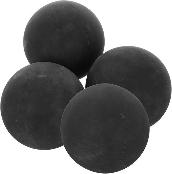 KICHOUSE 4pcs High Elastic Rubber Training Balls for Outdoor Practice Versatile Mini Balls for Reaction Skills Coordination and Agility Training for All Fitness Levels